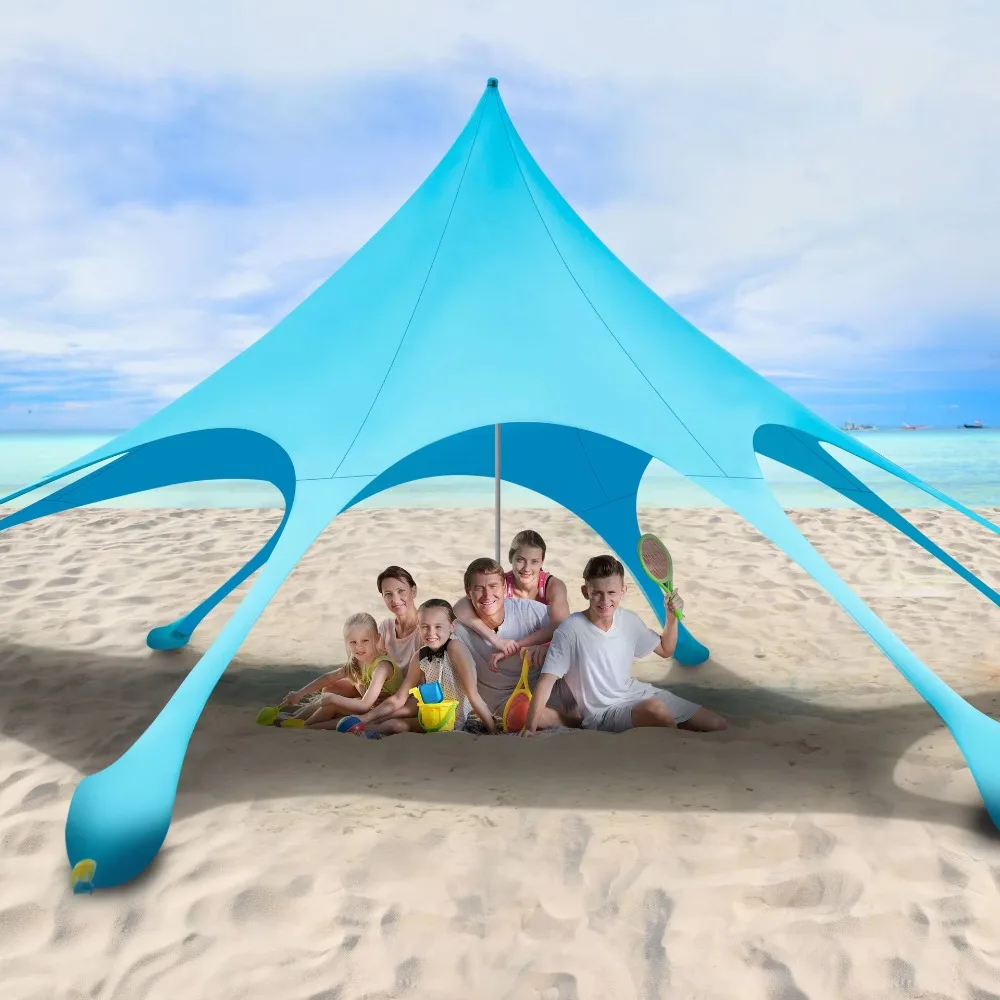 Portable Outdoor Sunshade Canopy UV-resistant Beach Sunshade Canopy Pyramid Blue Canopy
Portable Outdoor Sunshade Canopy UV-resistant Beach Sunshade Canopy Pyramid Blue Canopy
