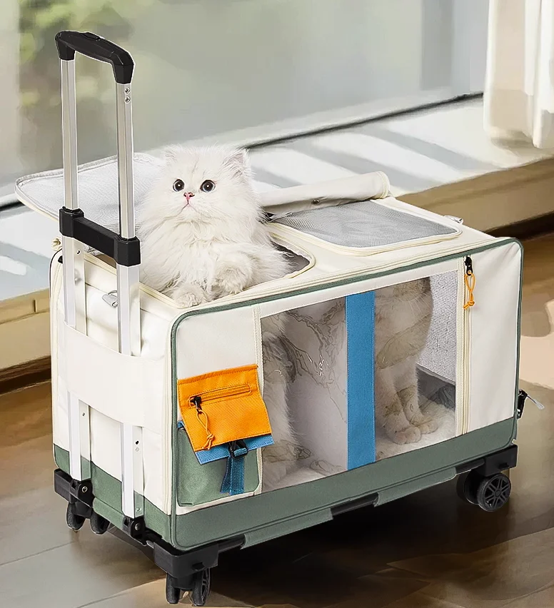 Custom Foldable Breathable Indoor Outdoor Soft Lined Metal Frame Travel Crate Bag Stroller Outdoor Large Wheels Pet Dog Cat Carr
Custom Foldable Breathable Indoor Outdoor Soft Lined Metal Frame Travel Crate Bag Stroller Outdoor Large Wheels Pet Dog Cat Carr