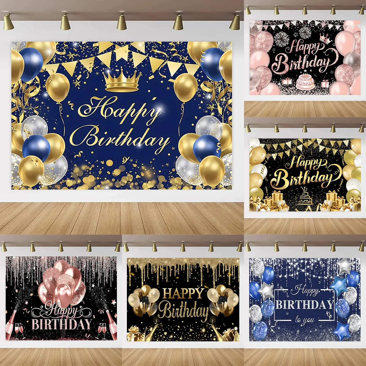 Birthday Party Backdrop Gold Blue Black Pink Balloon Cake Decor Adult Custom Poster Kids Banner Vinyl Background Kids Gift
Birthday Party Backdrop Gold Blue Black Pink Balloon Cake Decor Adult Custom Poster Kids Banner Vinyl Background Kids Gift