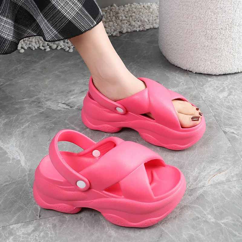 New odorless EVA slippers women summer shoes platform crossed band slip on sandals ladies high heel double strap chunky slipper
New odorless EVA slippers women summer shoes platform crossed band slip on sandals ladies high heel double strap chunky slipper