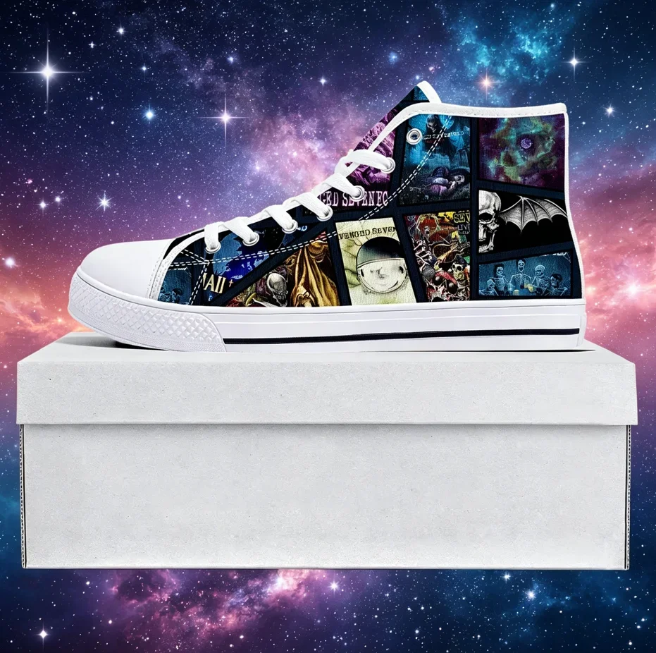 Avenged Sevenfold A7X Rock Band High Top Canvas Shoes Unisex All Over Print Breathable Street Style Sneakers
Avenged Sevenfold A7X Rock Band High Top Canvas Shoes Unisex All Over Print Breathable Street Style Sneakers
