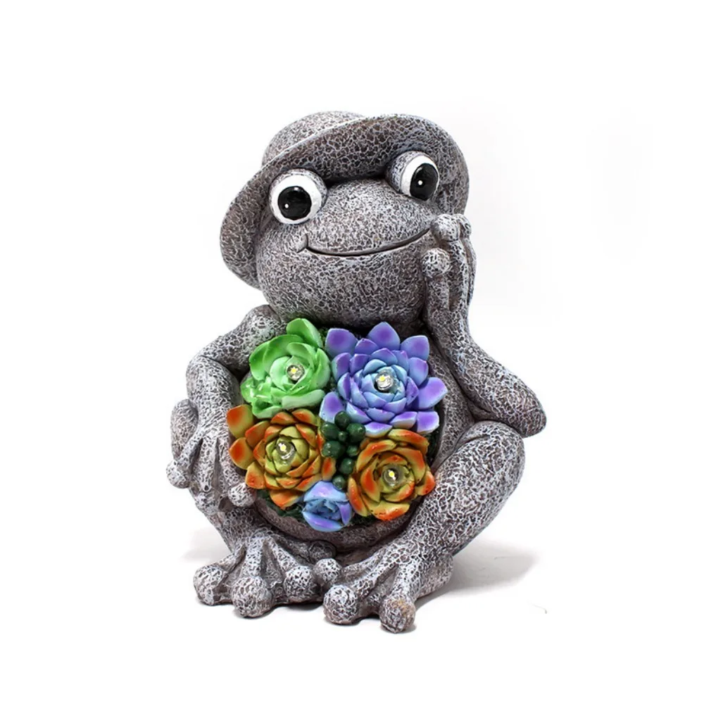 Funny Solar-Powered Frog Statue Handmade Resin Crafts Luminous Frog Solar Lights Cartoon Garden Atmosphere Ornament Office
Funny Solar-Powered Frog Statue Handmade Resin Crafts Luminous Frog Solar Lights Cartoon Garden Atmosphere Ornament Office