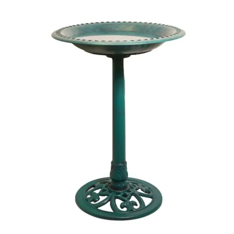 Wild Bird Food Feather & Forge Elegant Polymer Bird Bath, Jade, 27in
Wild Bird Food Feather & Forge Elegant Polymer Bird Bath, Jade, 27in