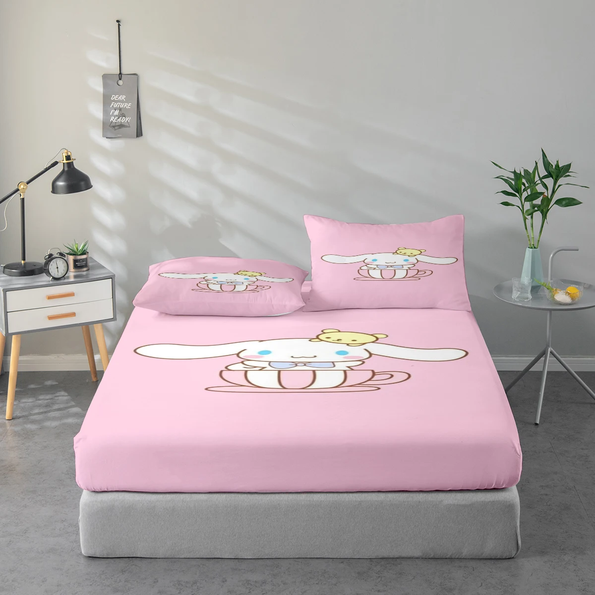 3-Piece High-Definition Digital Print Bed Sheet Set, My Melody Cartoon Pattern Bed Sheet Set, Large Floral Print Bed Sheet Set, Includes 1 Fitted Sheet + 1/2 Pillowcases, Suitable for Bedroom, Guest Room, Home Decoration, Polyester Fiber Fitted Sheet + Pi
3-Piece High-Definition Digital Print Bed Sheet Set, My Melody Cartoon Pattern Bed Sheet Set, Large Floral Print Bed Sheet Set, Includes 1 Fitted Sheet + 1/2 Pillowcases, Suitable for Bedroom, Guest Room, Home Decoration, Polyester Fiber Fitted Sheet + Pi