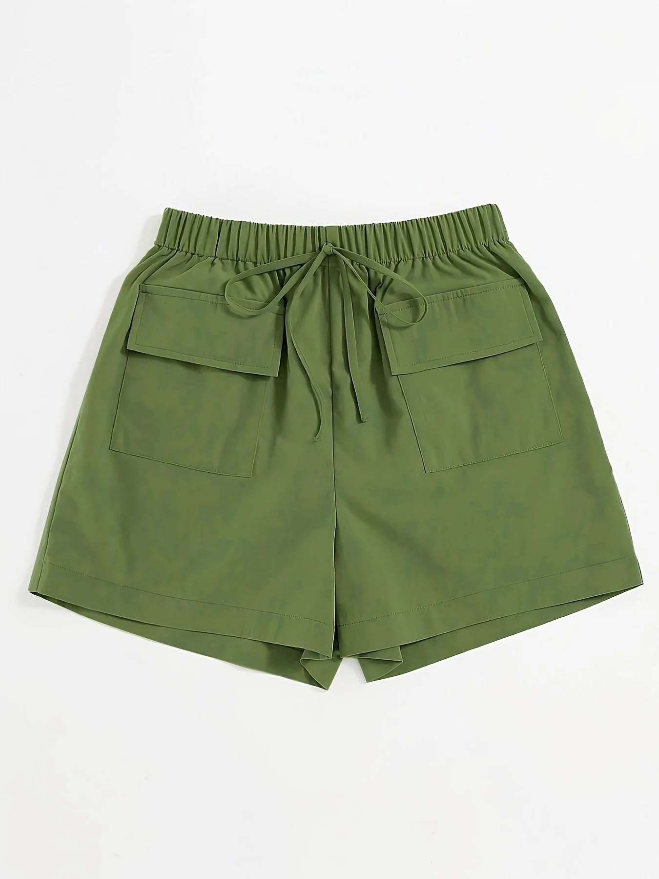Olive drab Women's Oversized Woven Solid Color Casual Shorts Comfortable Loose Fit High Waist Knee-Length Summer Fashion Olive d
Olive drab Women's Oversized Woven Solid Color Casual Shorts Comfortable Loose Fit High Waist Knee-Length Summer Fashion Olive d