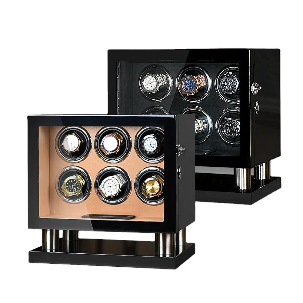 LED Light Touch Screen TPD Control Mode Watch Winder Base Automatic Display Support for Multiple Watches Wood Model AWD-RS-6
LED Light Touch Screen TPD Control Mode Watch Winder Base Automatic Display Support for Multiple Watches Wood Model AWD-RS-6