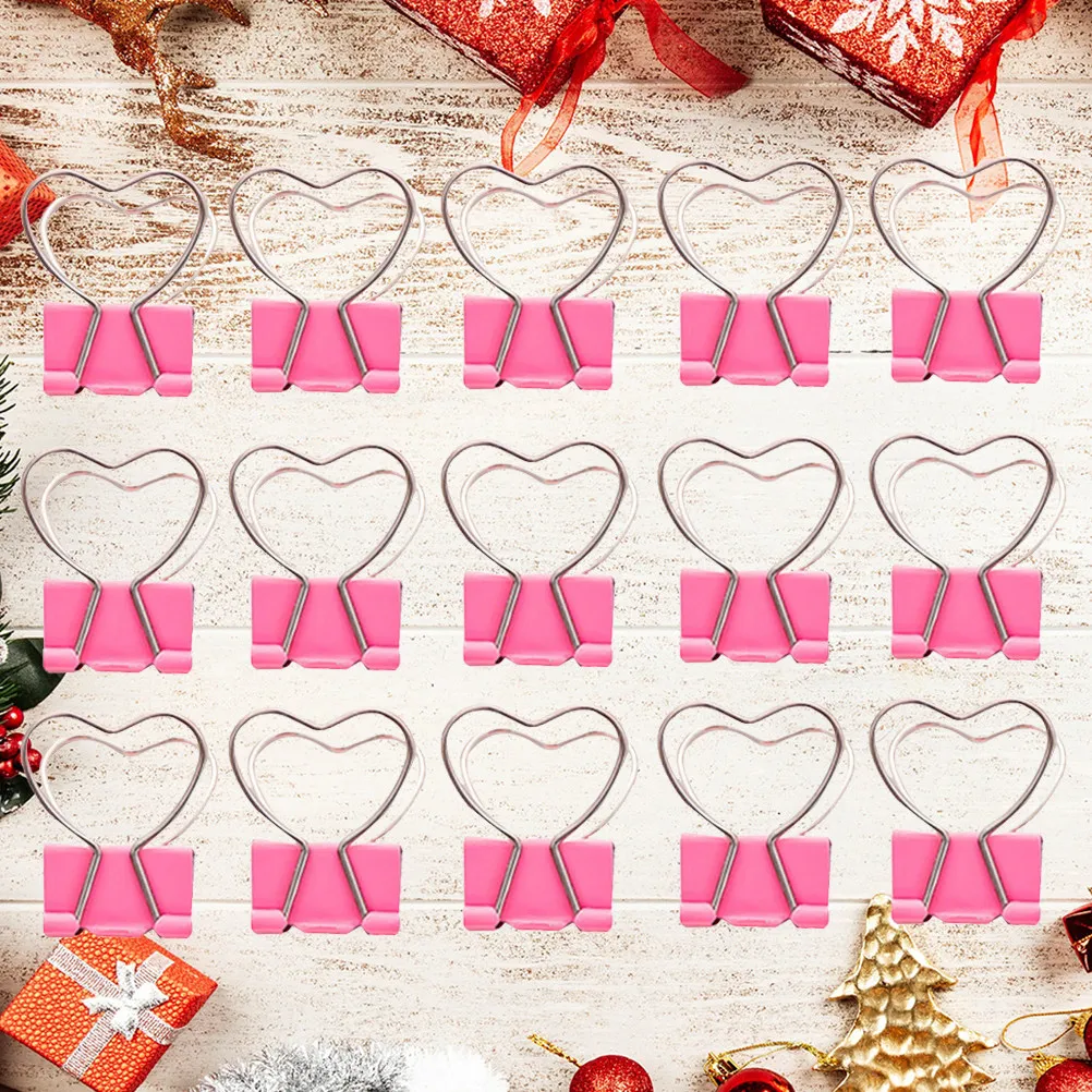 30Pcs Pink Love Heart Paper Clips Mini Small Metal Binder Clips Foldable Handles for Office School Home Document Organizing
30Pcs Pink Love Heart Paper Clips Mini Small Metal Binder Clips Foldable Handles for Office School Home Document Organizing