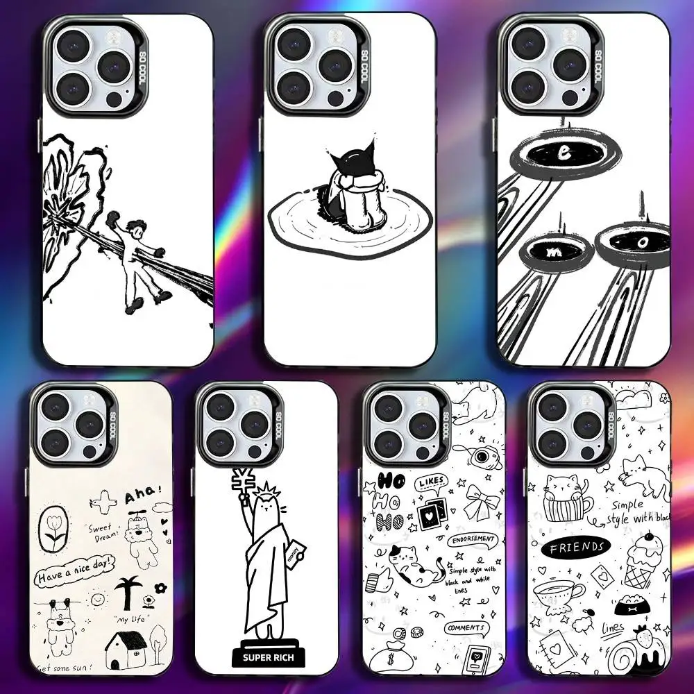 Cool cute graffiti Phone Case For iPhone 17,16,15,14,13,12,11,Pro,Max,Plus,Mini,XS,SE Anti Fall Black Matte Hard Bumper
Cool cute graffiti Phone Case For iPhone 17,16,15,14,13,12,11,Pro,Max,Plus,Mini,XS,SE Anti Fall Black Matte Hard Bumper
