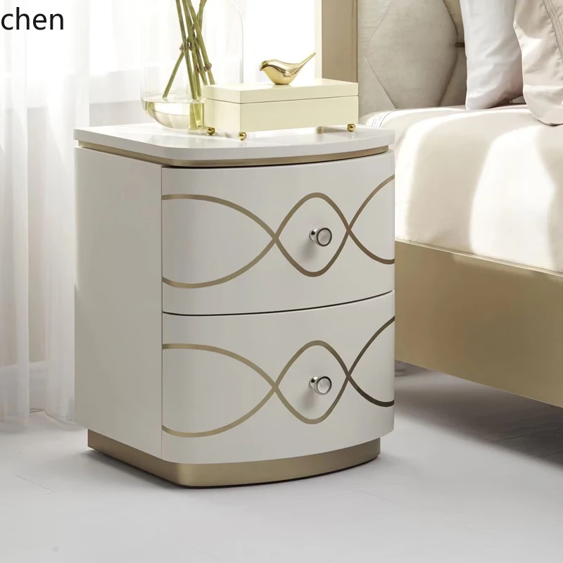 LXC bedside light luxury high-end bedroom bedside locker solid wood drawer cabinet
LXC bedside light luxury high-end bedroom bedside locker solid wood drawer cabinet