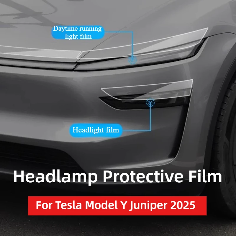 Headlamp Protective Film for Tesla Model Y Juniper 2025 Launch TPU Transparent Smoked Black Headlight Film Decor Car Accessories
Headlamp Protective Film for Tesla Model Y Juniper 2025 Launch TPU Transparent Smoked Black Headlight Film Decor Car Accessories