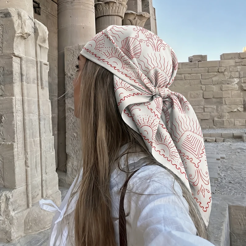 Square Scarf Female Hijab Print Turban Luxury Fashion Headscarf Headband Shawl Neckerchief Bandana Windproof Handkerchief Wraps
Square Scarf Female Hijab Print Turban Luxury Fashion Headscarf Headband Shawl Neckerchief Bandana Windproof Handkerchief Wraps