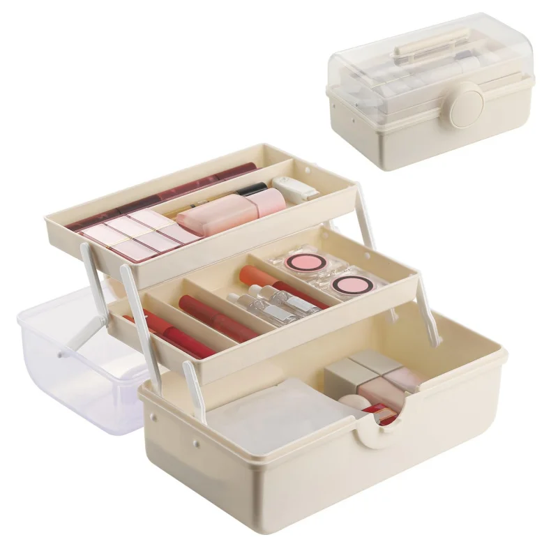 , Pink Tackle Women With Handle.Cosmetic Storage Box Organizer, Portable 3 Layers Makeup Case For Home
, Pink Tackle Women With Handle.Cosmetic Storage Box Organizer, Portable 3 Layers Makeup Case For Home