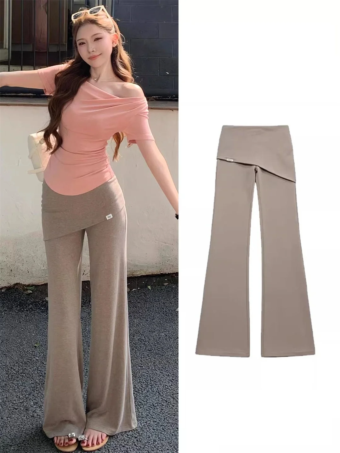 2026 New High Waist Bell Bottom Casual Pants Women's Summer Thin Elastic Skirt Paneling Slimming Trousers Korean Style Pure C...
2026 New High Waist Bell Bottom Casual Pants Women's Summer Thin Elastic Skirt Paneling Slimming Trousers Korean Style Pure C...