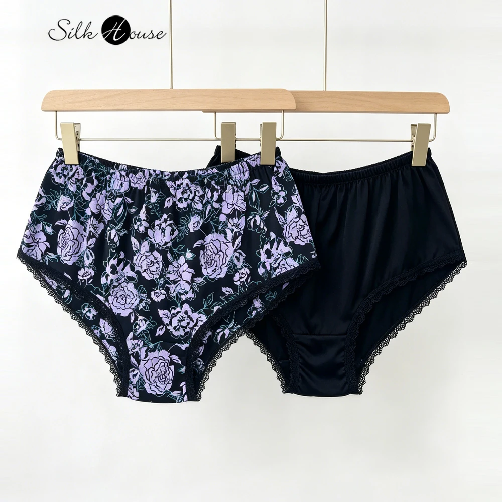 Plus Size Female Sexy 100% Natural Mulberry Silk Lace Edge Skin-friendly and Comfortable Random Two Pairs of Underwear
Plus Size Female Sexy 100% Natural Mulberry Silk Lace Edge Skin-friendly and Comfortable Random Two Pairs of Underwear