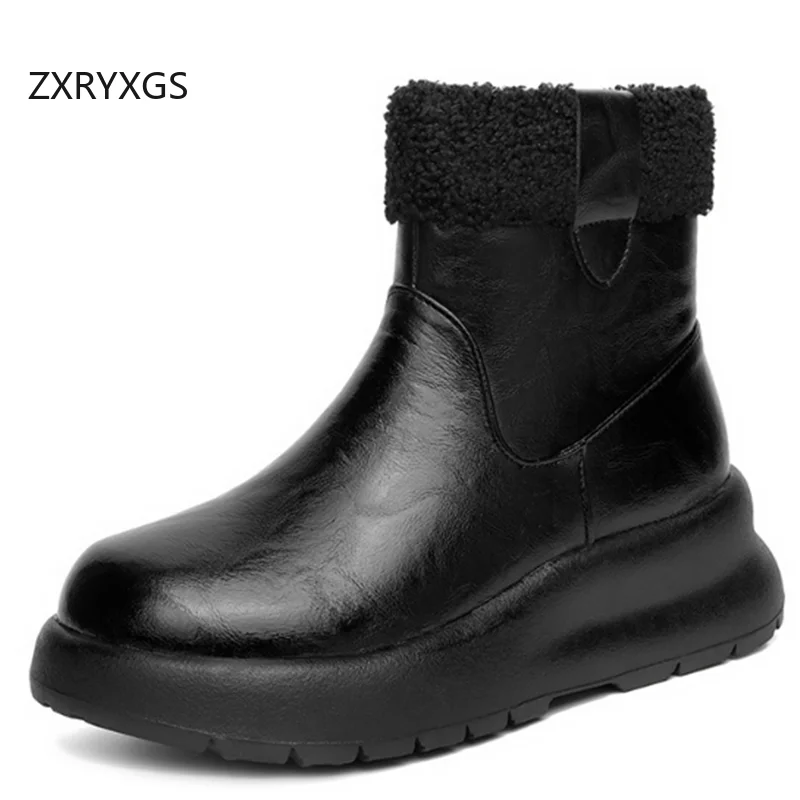 ZXRYXGS 2024 Elegant Premium Genuine Leather Warm Plushd Wool Boots Winter Shoes Snow Boots Platform Increase Shoes Woman Boots
ZXRYXGS 2024 Elegant Premium Genuine Leather Warm Plushd Wool Boots Winter Shoes Snow Boots Platform Increase Shoes Woman Boots
