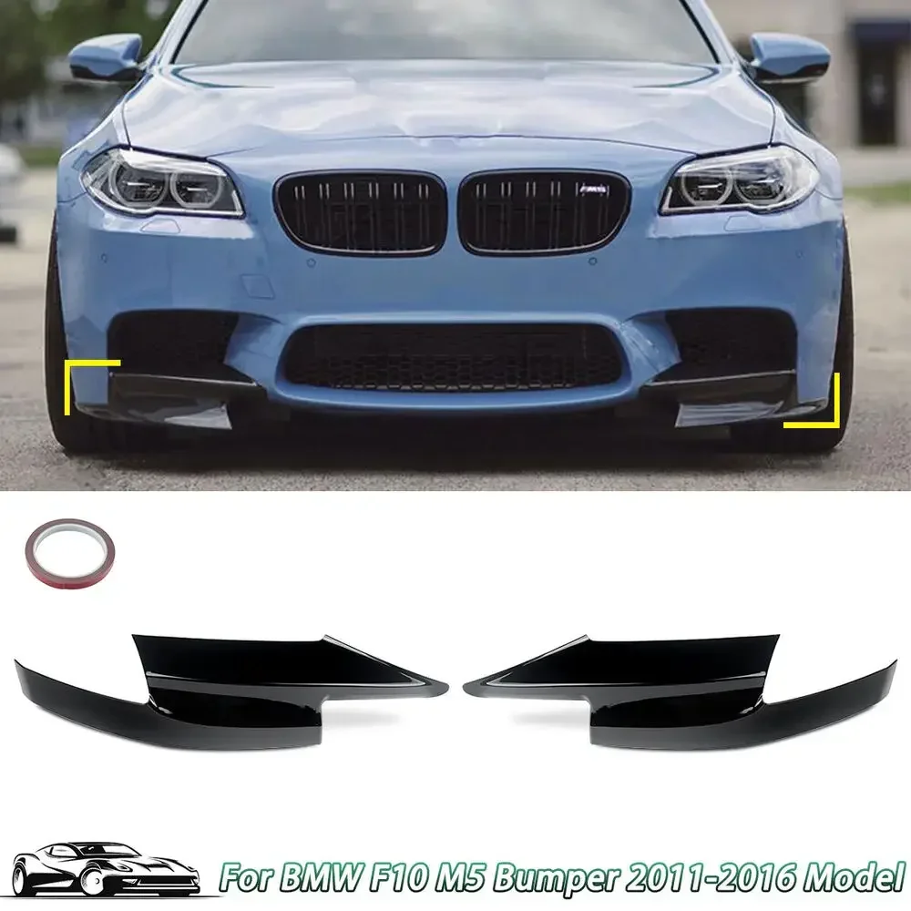 Pair Glossy Black Front Bumper Lip Corner Splitter For BMW F10 M5 Only 2010-2016 Car Accessories accessoire peugeot
Pair Glossy Black Front Bumper Lip Corner Splitter For BMW F10 M5 Only 2010-2016 Car Accessories accessoire peugeot