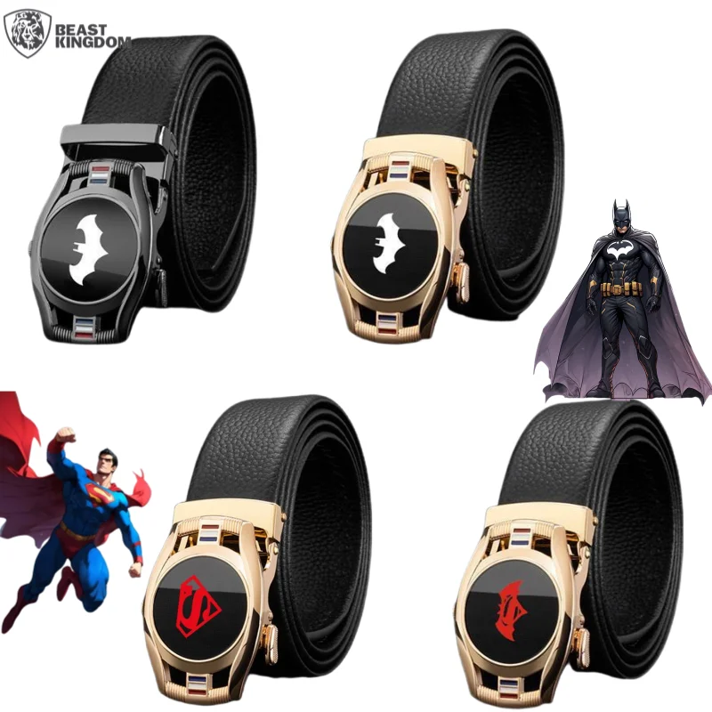 Beast Kingdom Superman Batman Movie Peripherals Creative Personality Men's High Value Self Buckle Belt Holiday Gifts Wholesale
Beast Kingdom Superman Batman Movie Peripherals Creative Personality Men's High Value Self Buckle Belt Holiday Gifts Wholesale
