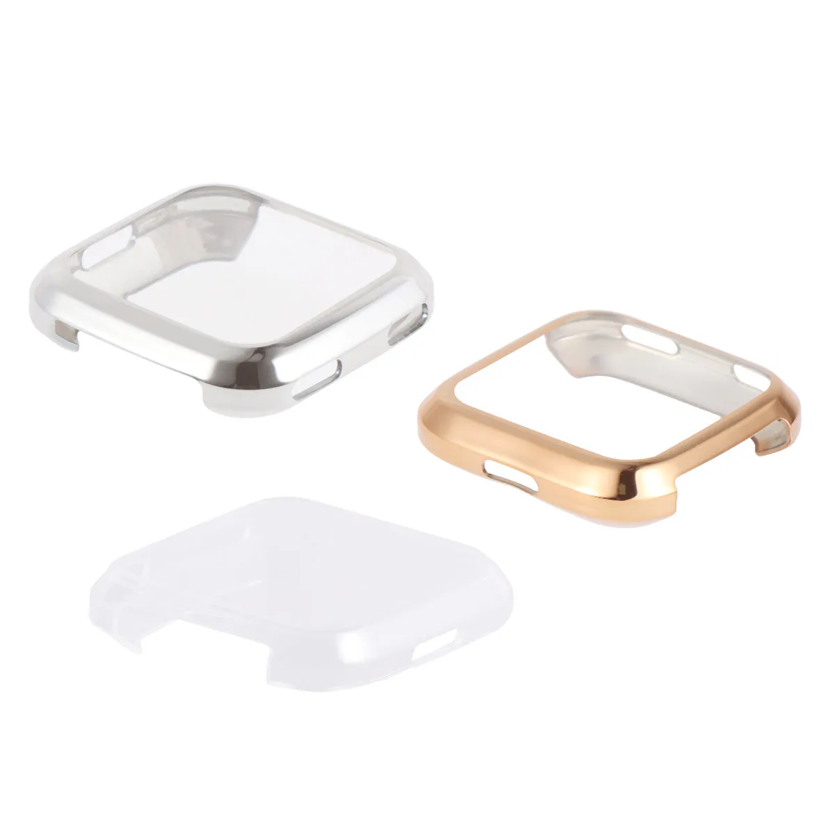3Pcs Tpu Watch Case Protective Cover Anti-Fall Scratch-Resistant Frame Cover for Transparent Silver Rose Gold
3Pcs Tpu Watch Case Protective Cover Anti-Fall Scratch-Resistant Frame Cover for Transparent Silver Rose Gold