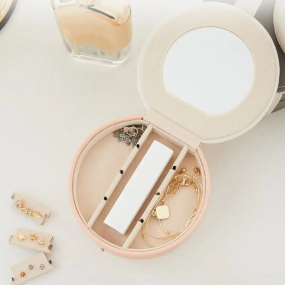 Leather Jewelry Packing Bag Mirror Divided Grids Mini Jewelry Display Box Multi-function Large Capacity Earrings Storage Case
Leather Jewelry Packing Bag Mirror Divided Grids Mini Jewelry Display Box Multi-function Large Capacity Earrings Storage Case