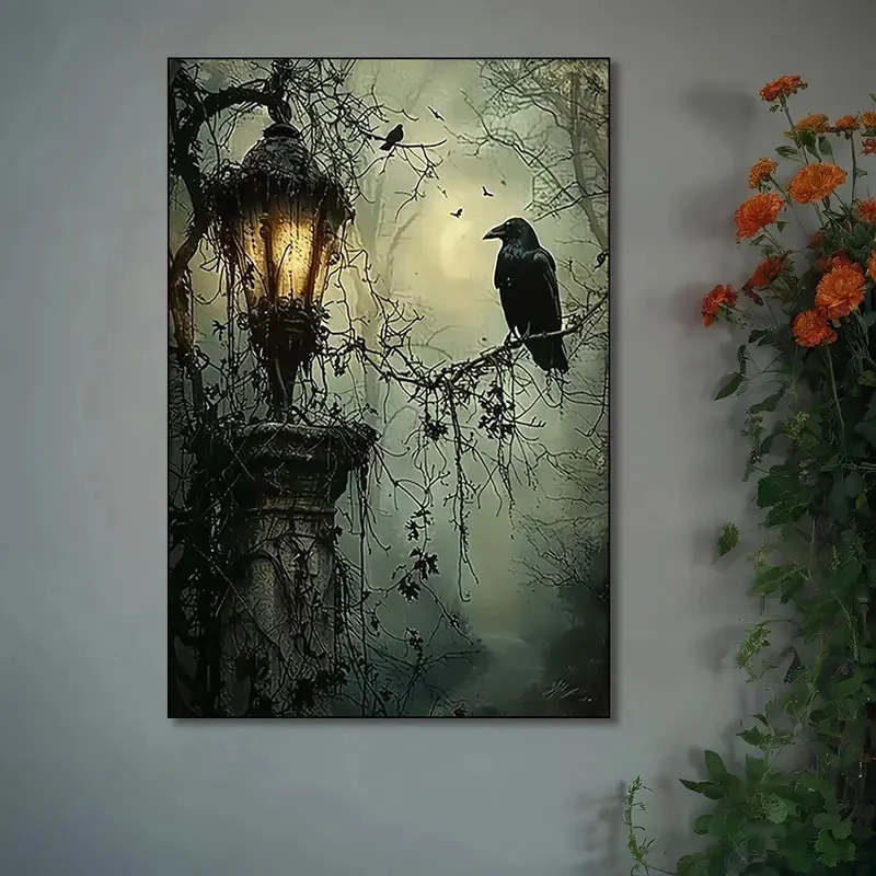 1pcsThe Crow Lantern Wall Art Canvas Frameless Poster Abstract Ghost-themed Artwork Modern Home Office Living Room Bedroom Decor
1pcsThe Crow Lantern Wall Art Canvas Frameless Poster Abstract Ghost-themed Artwork Modern Home Office Living Room Bedroom Decor