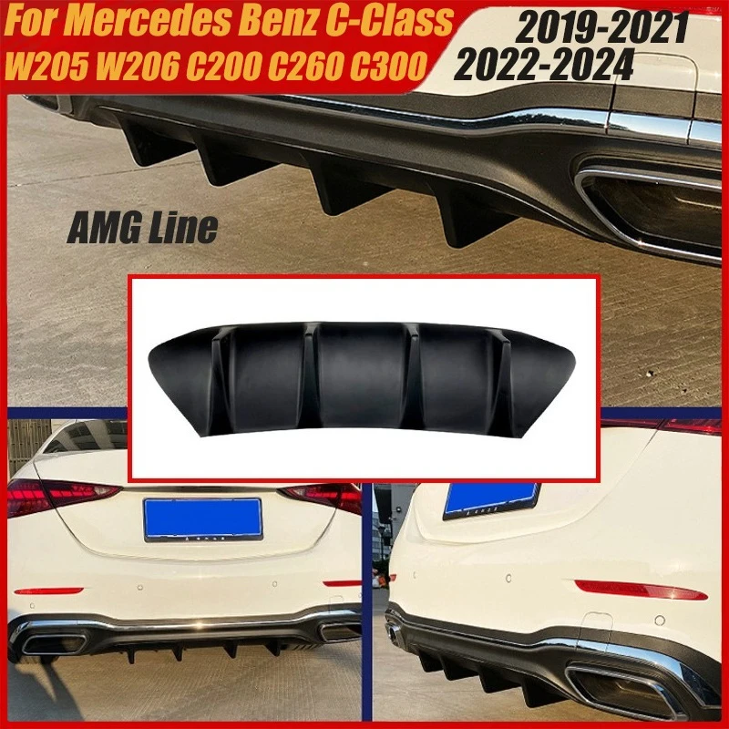 Rear Bumper Diffuser Lip for Mercedes Benz C-Class W205 W206 C200 C260 C300 AMG Line 2019-2021/2022-2024 Spoiler Splitter Tuning
Rear Bumper Diffuser Lip for Mercedes Benz C-Class W205 W206 C200 C260 C300 AMG Line 2019-2021/2022-2024 Spoiler Splitter Tuning