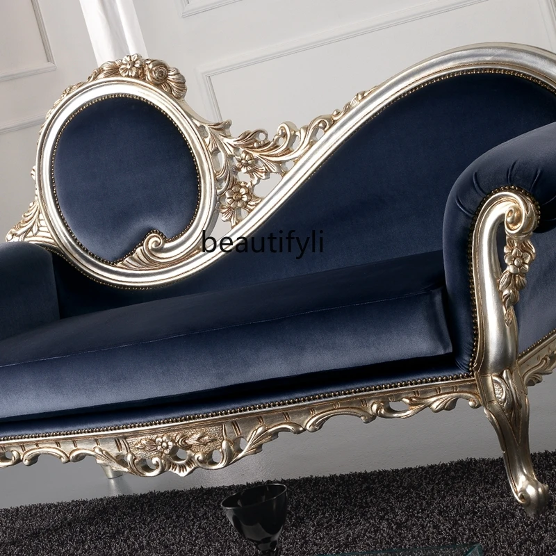 High-end French luxury concubine chair European neoclassical single chair, luxury concubine lounge chair
High-end French luxury concubine chair European neoclassical single chair, luxury concubine lounge chair