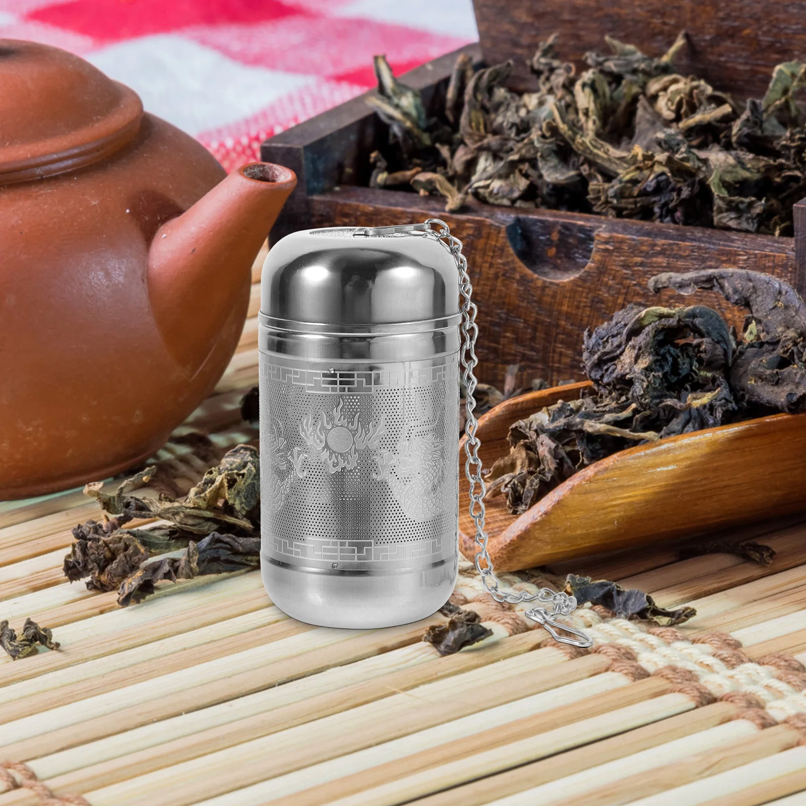 Tea Infuser Stainless Steel Seasoning Filter Spice Strainer for Soup Cooking Pot Stewed Loose Tea Leaves Kitchen Spice Filter 
Tea Infuser Stainless Steel Seasoning Filter Spice Strainer for Soup Cooking Pot Stewed Loose Tea Leaves Kitchen Spice Filter