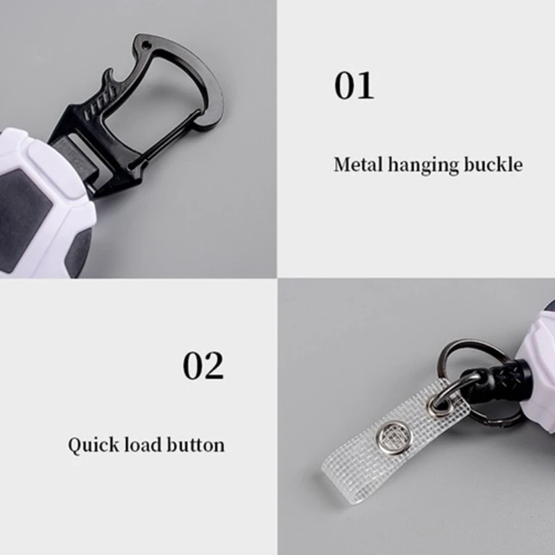 Outdoor Antitheft Keychain Tool Retractable Pull Badges Holder Steel Wire Rope Buckles Holder Chain Enduring
Outdoor Antitheft Keychain Tool Retractable Pull Badges Holder Steel Wire Rope Buckles Holder Chain Enduring