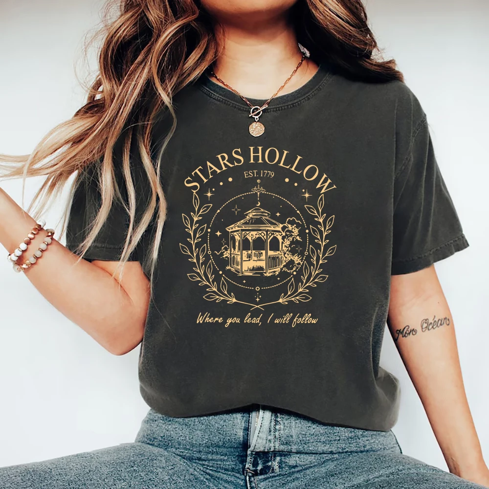 Vintage Stars Hallow T-Shirt Lukes Diner T Shirt Casual Short Sleeve Women Tshirts Tv Show Inspired Tee Streetwear Women Tops
Vintage Stars Hallow T-Shirt Lukes Diner T Shirt Casual Short Sleeve Women Tshirts Tv Show Inspired Tee Streetwear Women Tops