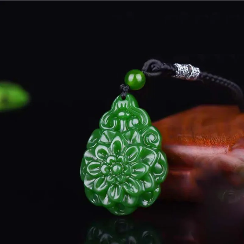 Outer Mongolian Material Turquoise Engraved Rich Flower Pendant Sweater Chain
Outer Mongolian Material Turquoise Engraved Rich Flower Pendant Sweater Chain