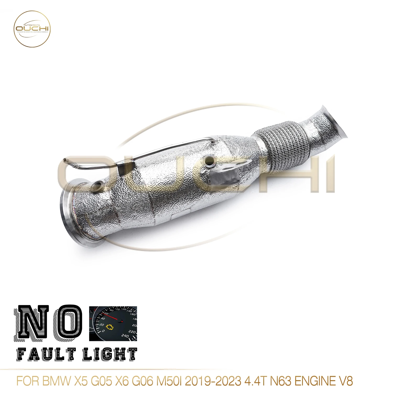 OUCHI Trouble-free Light High Performance Exhaust Downpipe For BMW X5 G05 X6 G06 M50i 2019-2023 4.4T N63 Engine V8 Car Parts
OUCHI Trouble-free Light High Performance Exhaust Downpipe For BMW X5 G05 X6 G06 M50i 2019-2023 4.4T N63 Engine V8 Car Parts