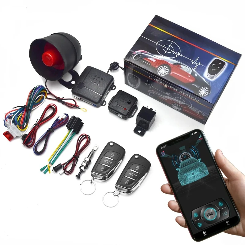 Universal 12V Car Alarm Remote Car Alarm Security System Keyless Entry with 2 Remote Controls Siren Car Security System Suite
Universal 12V Car Alarm Remote Car Alarm Security System Keyless Entry with 2 Remote Controls Siren Car Security System Suite