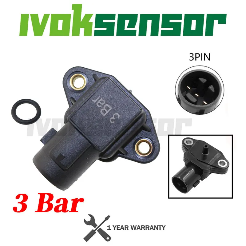 3-барный датчик абсолютного давления в воздушном коллекторе для Honda Civic Del Sol Accord CR-V Shuttle Prelude 37830-P05-A01 079800 -4250
3-барный датчик абсолютного давления в воздушном коллекторе для Honda Civic Del Sol Accord CR-V Shuttle Prelude 37830-P05-A01 079800 -4250