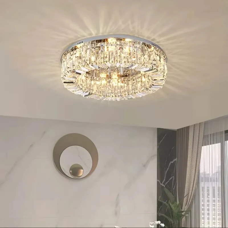 Modern Nordic Light Luxury Crystal Living Room LED Silver Round Crystal Restaurant Chandelier High-end Bedroom Home Decoration
Modern Nordic Light Luxury Crystal Living Room LED Silver Round Crystal Restaurant Chandelier High-end Bedroom Home Decoration