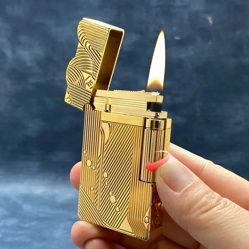 Креативные мужские подарочные зажигалки, классические длинные звуковые зажигалки с боковым колесом русалки, латунные модные индивидуальные аксессуары для дыма
Креативные мужские подарочные зажигалки, классические длинные звуковые зажигалки с боковым колесом русалки, латунные модные индивидуальные аксессуары для дыма
