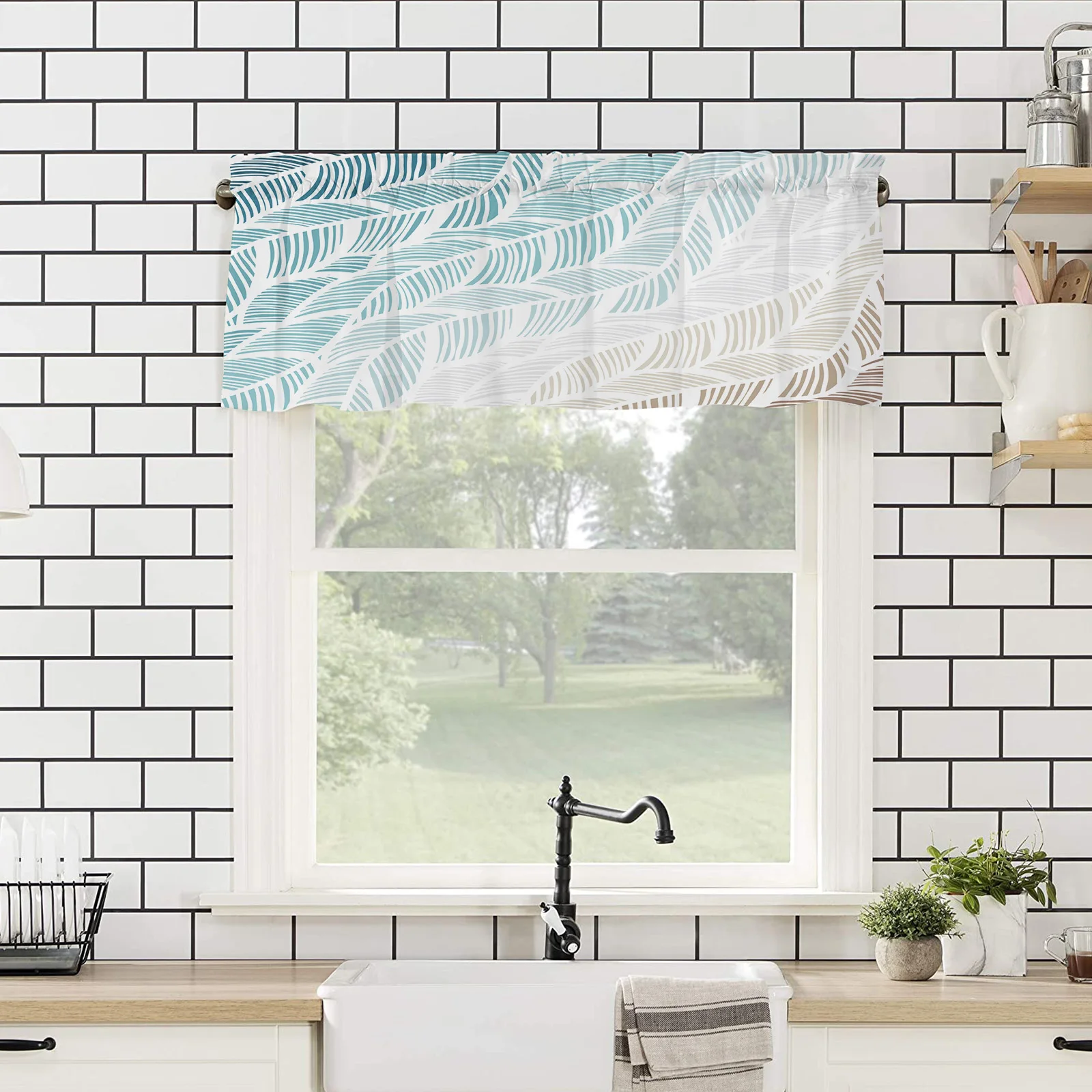 ZEDLIYU Valances for Windows Kitchen Living Room Small Window Valance Autumn Leaves 1 Panel, 54 x 18 Inch
ZEDLIYU Valances for Windows Kitchen Living Room Small Window Valance Autumn Leaves 1 Panel, 54 x 18 Inch
