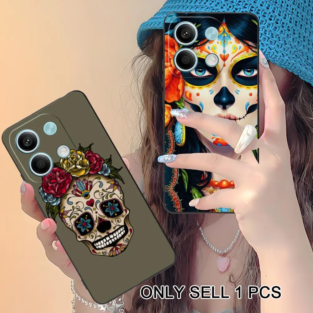 Sugar Skull Gift Phone Case for Xiaomi Redmi Note 15 14 13 12 11 S Pro Plus 4G 5G Soft TPU Shockproof Cover
Sugar Skull Gift Phone Case for Xiaomi Redmi Note 15 14 13 12 11 S Pro Plus 4G 5G Soft TPU Shockproof Cover