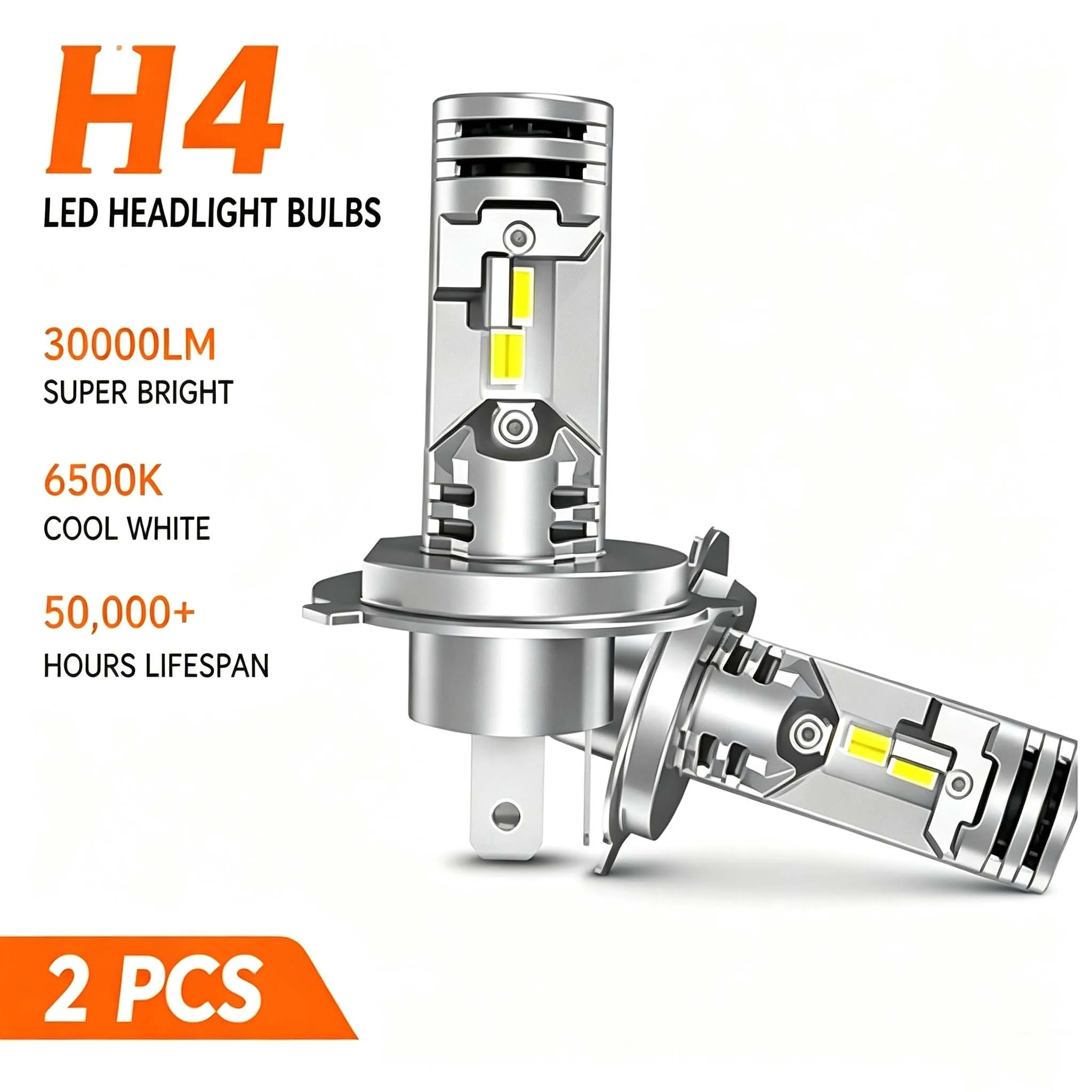 H4 LED Car Headlight Bulb 6500K 30000LM LED High Bright Upgrade CSP Fan With High & Low Beam Car Light Turbo Driving Headlamp
H4 LED Car Headlight Bulb 6500K 30000LM LED High Bright Upgrade CSP Fan With High & Low Beam Car Light Turbo Driving Headlamp