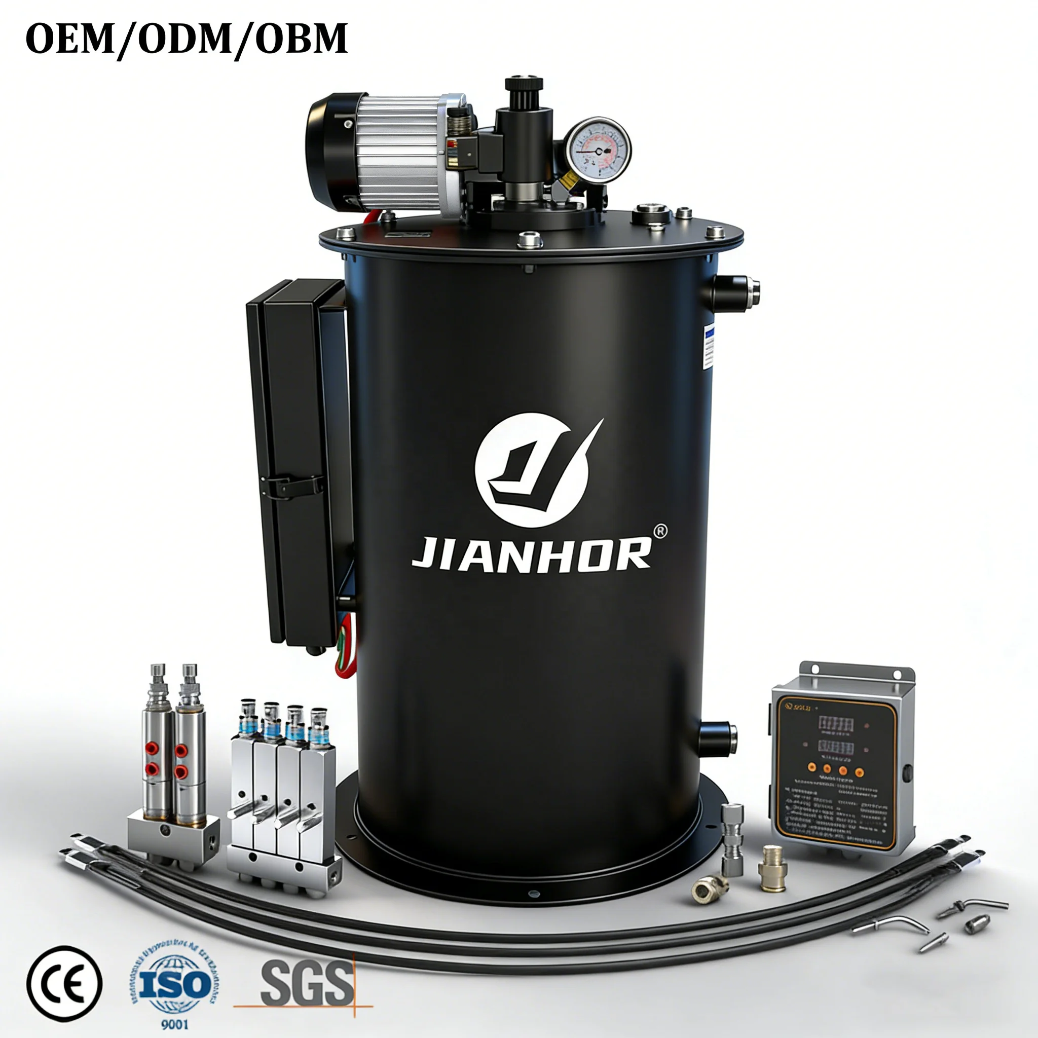 JIANHOR High-flow Semi-Automatic Electric Piston Pump for Excavator Lubrication High Pressure DC Motor 1 TKA
JIANHOR High-flow Semi-Automatic Electric Piston Pump for Excavator Lubrication High Pressure DC Motor 1 TKA