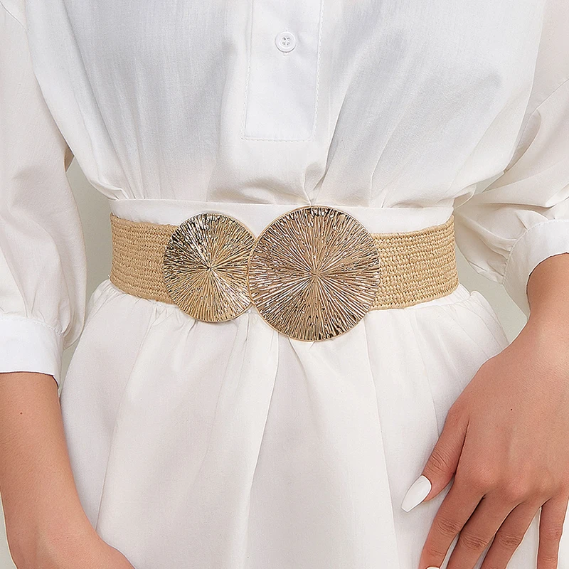 2026 Spring and Summer Ladies Woven Elastic Wide Waist Seal Fashion Dress with Decorative Trendy Corset Belt for Women Female
2026 Spring and Summer Ladies Woven Elastic Wide Waist Seal Fashion Dress with Decorative Trendy Corset Belt for Women Female