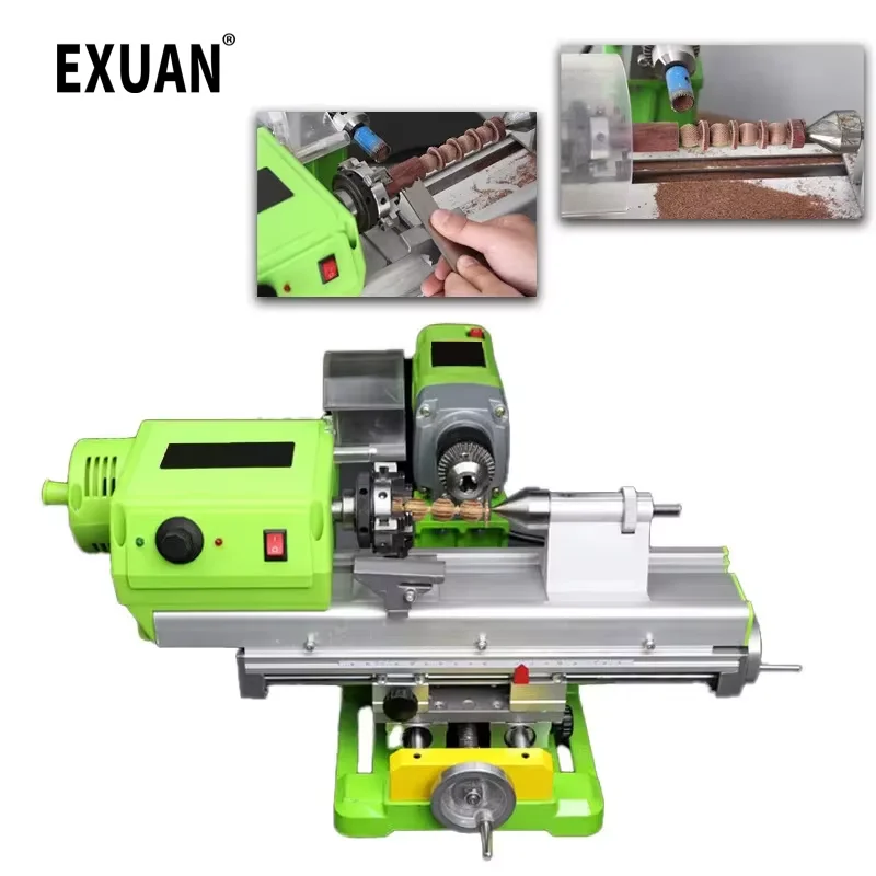 220V Mini Lathe Bench Drill Multi-Function Mini Bead Machine DIY Woodworking Round Bead Lathe Four-Jaw Chuck Lathe Machine Tools
220V Mini Lathe Bench Drill Multi-Function Mini Bead Machine DIY Woodworking Round Bead Lathe Four-Jaw Chuck Lathe Machine Tools