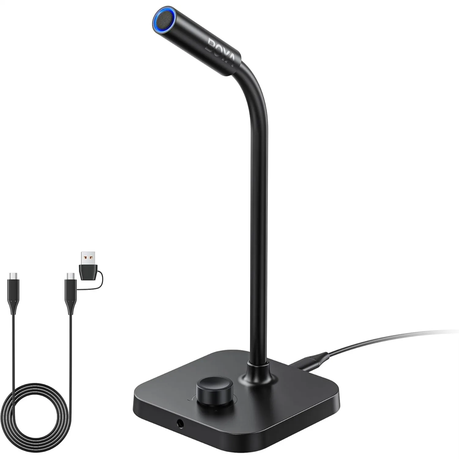 USB Microphone For PC Laptop Mac Phone 192kHz 24-Bit ENC Noise Cancellation 0-30dB Gain One-Touch Mute Headphone Monitoring Gooseneck Mic For Gaming Podcast
USB Microphone For PC Laptop Mac Phone 192kHz 24-Bit ENC Noise Cancellation 0-30dB Gain One-Touch Mute Headphone Monitoring Gooseneck Mic For Gaming Podcast