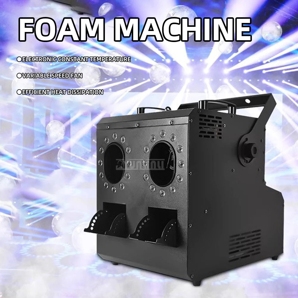 Dual Nozzle LED Smoke Bubble Machine, Stage Effect for Wedding Party, Stage Prop with Fog Bubble Blower
Dual Nozzle LED Smoke Bubble Machine, Stage Effect for Wedding Party, Stage Prop with Fog Bubble Blower