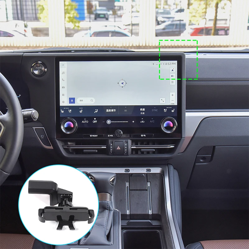 For Lexus GX550h 2024-2025 ABS Car Entral Control Navigation Screen Mobile Phone Bracket GPS Navigation Bracket Car Accessories
For Lexus GX550h 2024-2025 ABS Car Entral Control Navigation Screen Mobile Phone Bracket GPS Navigation Bracket Car Accessories