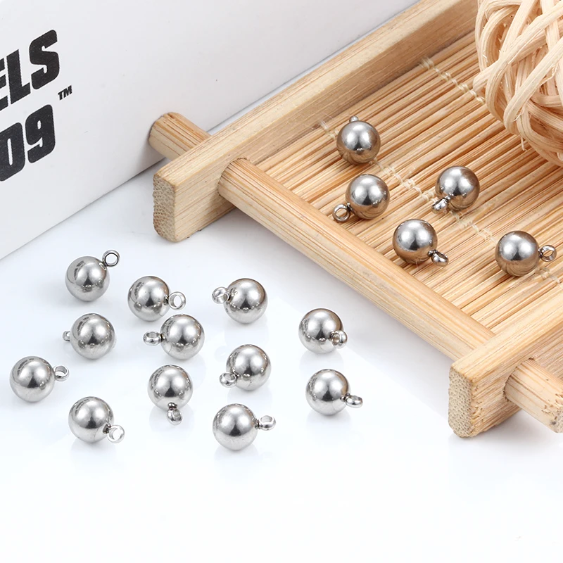 20Pcs Stainless Steel Round Beads Solid Ball Charms DIY Necklace Earrings Bracelet Jewelry Making Handmade Accessories Materials
20Pcs Stainless Steel Round Beads Solid Ball Charms DIY Necklace Earrings Bracelet Jewelry Making Handmade Accessories Materials