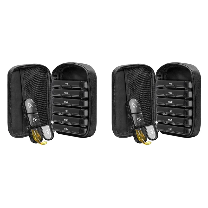 A64K 2X Weekly Pill Organizer Case 3 Times One Day Portable Travel Pill Box 7 Days With Canvas Bag For Vitamins Medicine
A64K 2X Weekly Pill Organizer Case 3 Times One Day Portable Travel Pill Box 7 Days With Canvas Bag For Vitamins Medicine