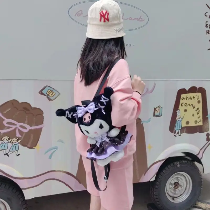 Sanrio Kuromi & My Melody Plush Backpack Double Shoulder Bag - Banquet Series Cartoon Cute Gift For Birthdays & Qixi Festival
Sanrio Kuromi & My Melody Plush Backpack Double Shoulder Bag - Banquet Series Cartoon Cute Gift For Birthdays & Qixi Festival