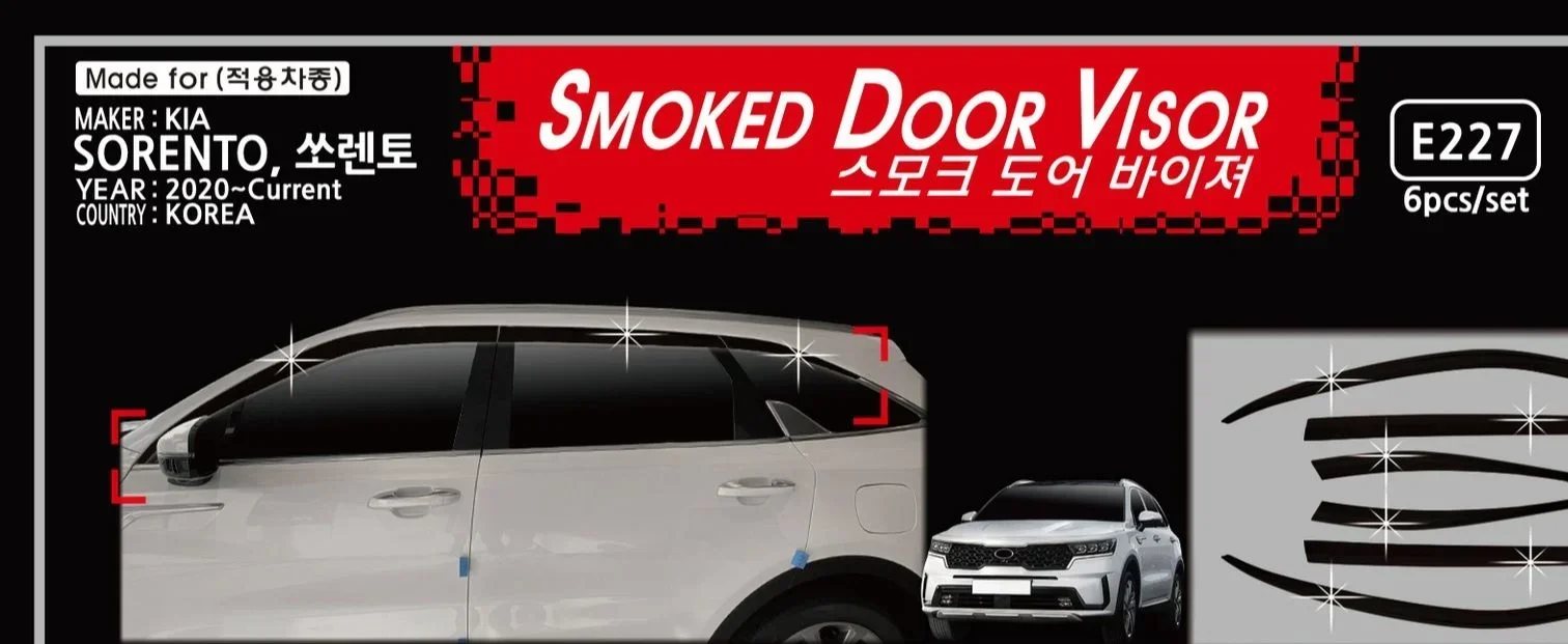 Chrome Door Visor Side Window Deflector Shade Sun Rain Shield Silver Trips Eaves for Kia Sorento 2020
Chrome Door Visor Side Window Deflector Shade Sun Rain Shield Silver Trips Eaves for Kia Sorento 2020