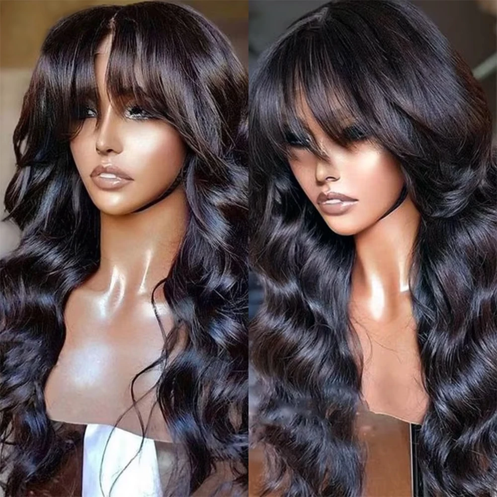 Body Wave Lace Front Wig With Bangs 13x4 Lace Front Wig Transparent Lace Wigs For Women Human Hair Brazilian Wigs Fefisha Hair
Body Wave Lace Front Wig With Bangs 13x4 Lace Front Wig Transparent Lace Wigs For Women Human Hair Brazilian Wigs Fefisha Hair