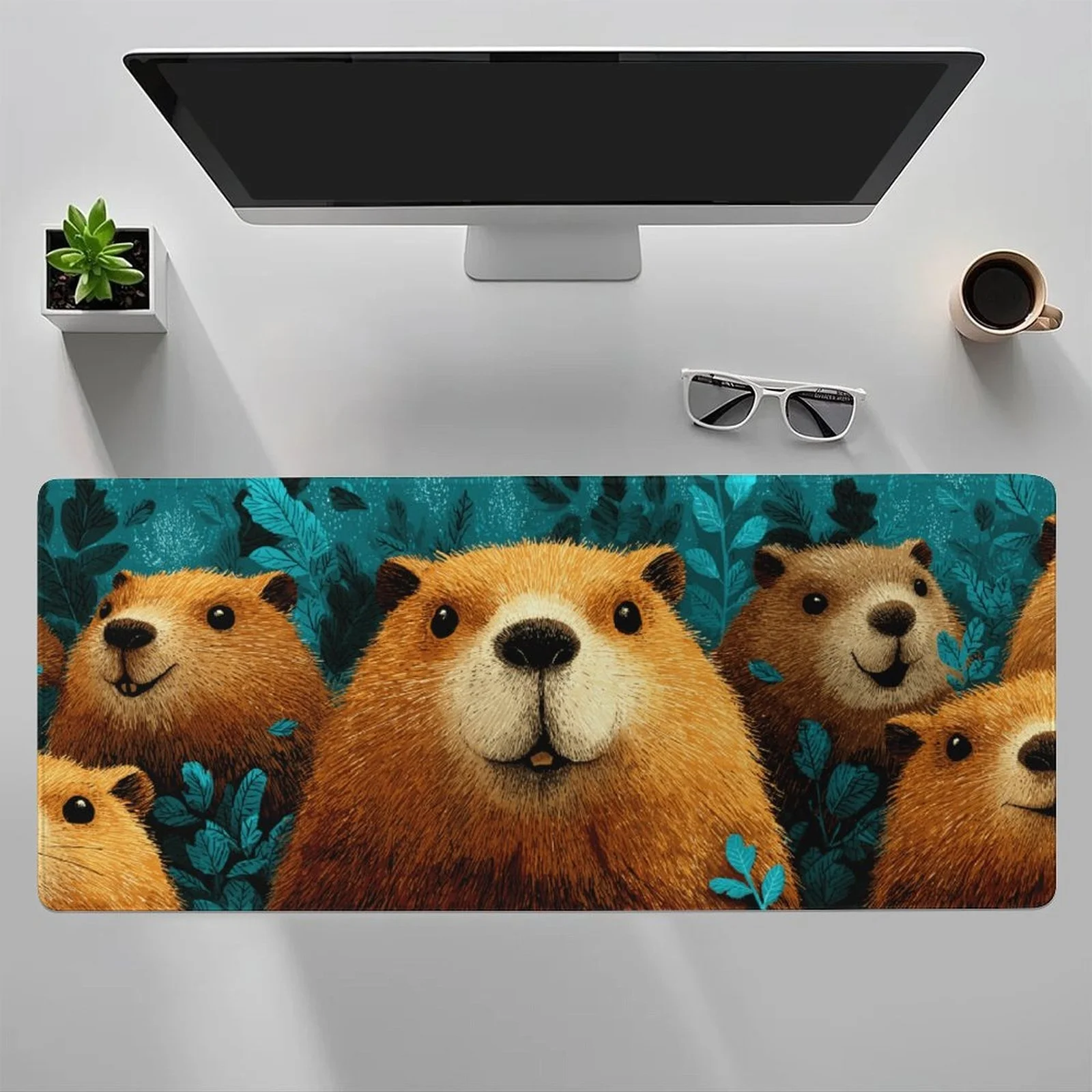 The cute water and forest design mouse pad is made of anti-slip and durable rubber material, suitable for home office use
The cute water and forest design mouse pad is made of anti-slip and durable rubber material, suitable for home office use